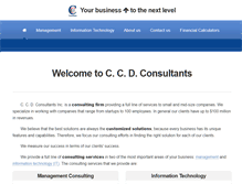 Tablet Screenshot of ccdconsultants.com